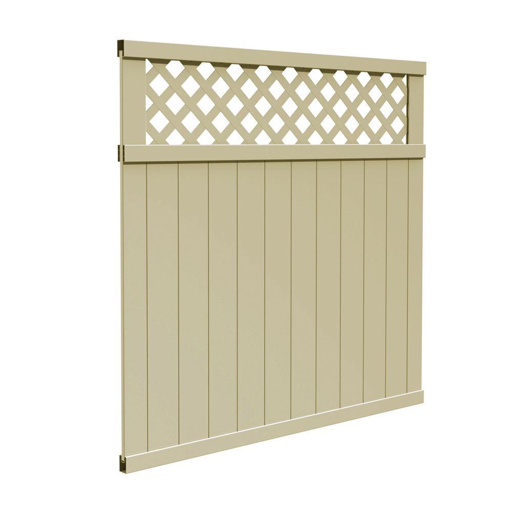 Lattice Veranda Vinyl Fence Panels Vinyl Fencing The Home Depot