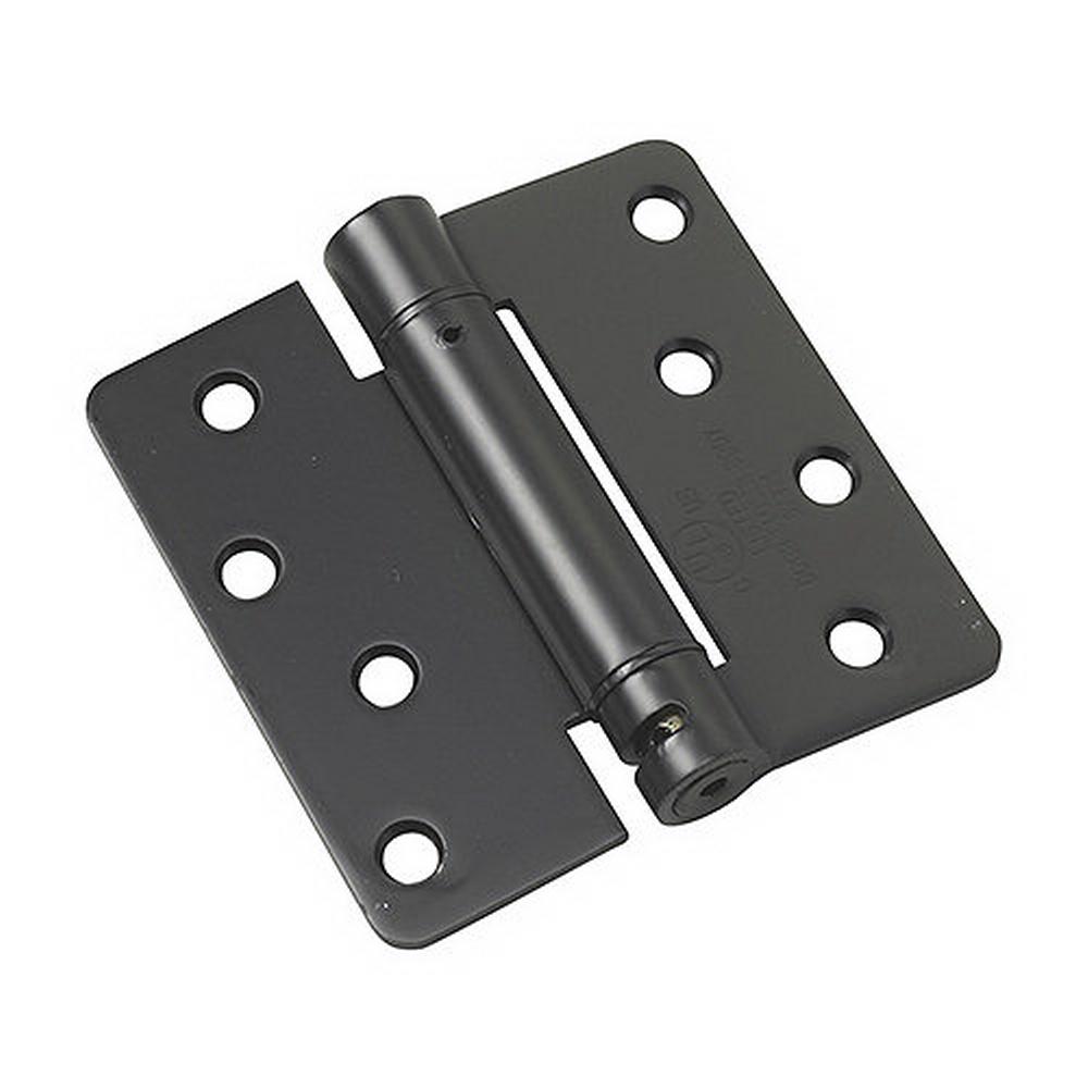 Richelieu Hardware Full Mortise Inset Black Self-Closing Hinge (1-Pair) by Richelieu Hardware