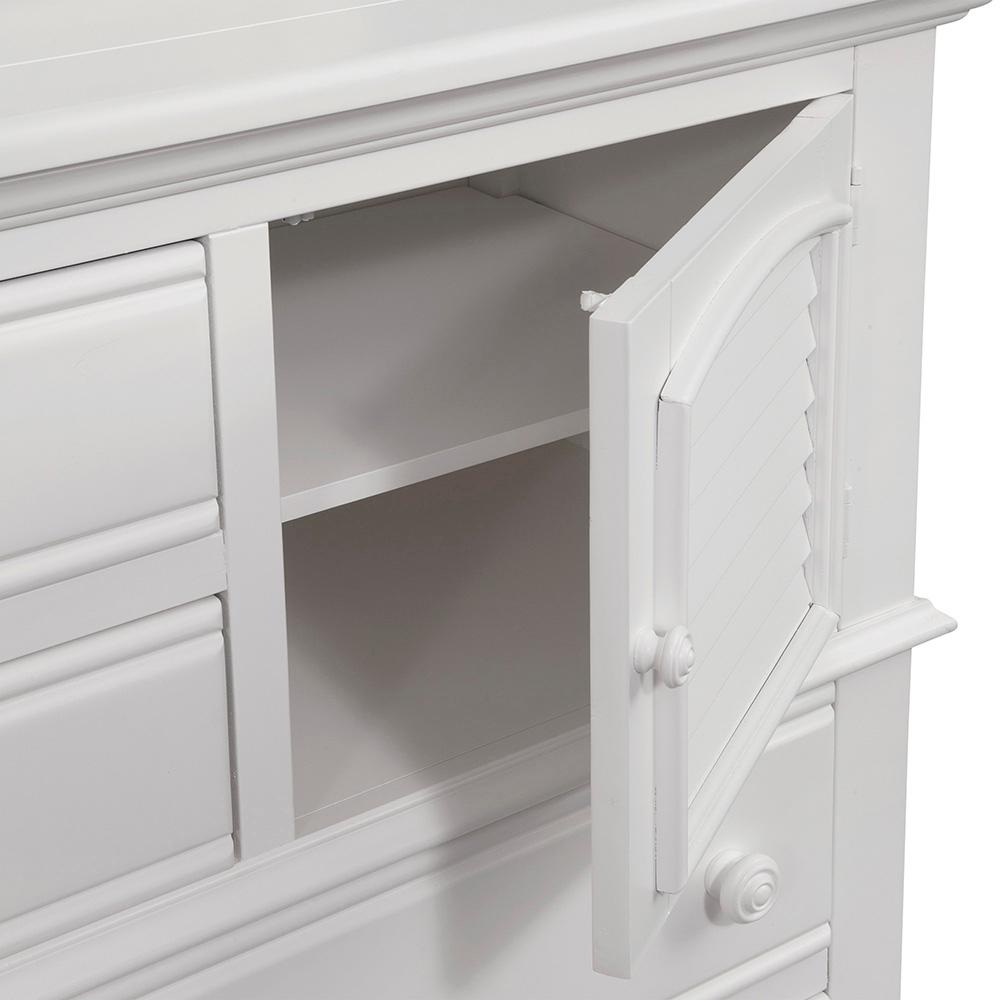 American Woodcrafters Cottage Traditions 6 Drawer Antique White