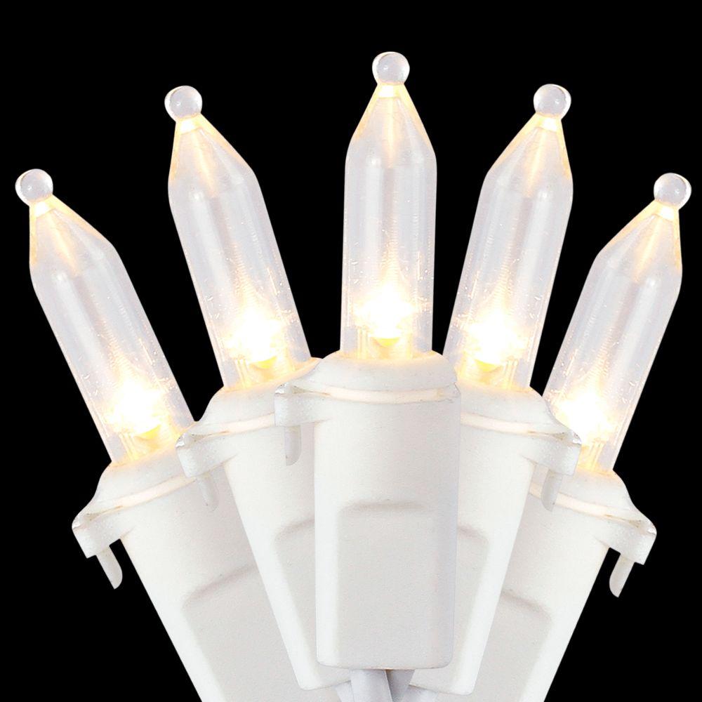 Home Accents Holiday 100Light LED Warm White Mini Light Set in White