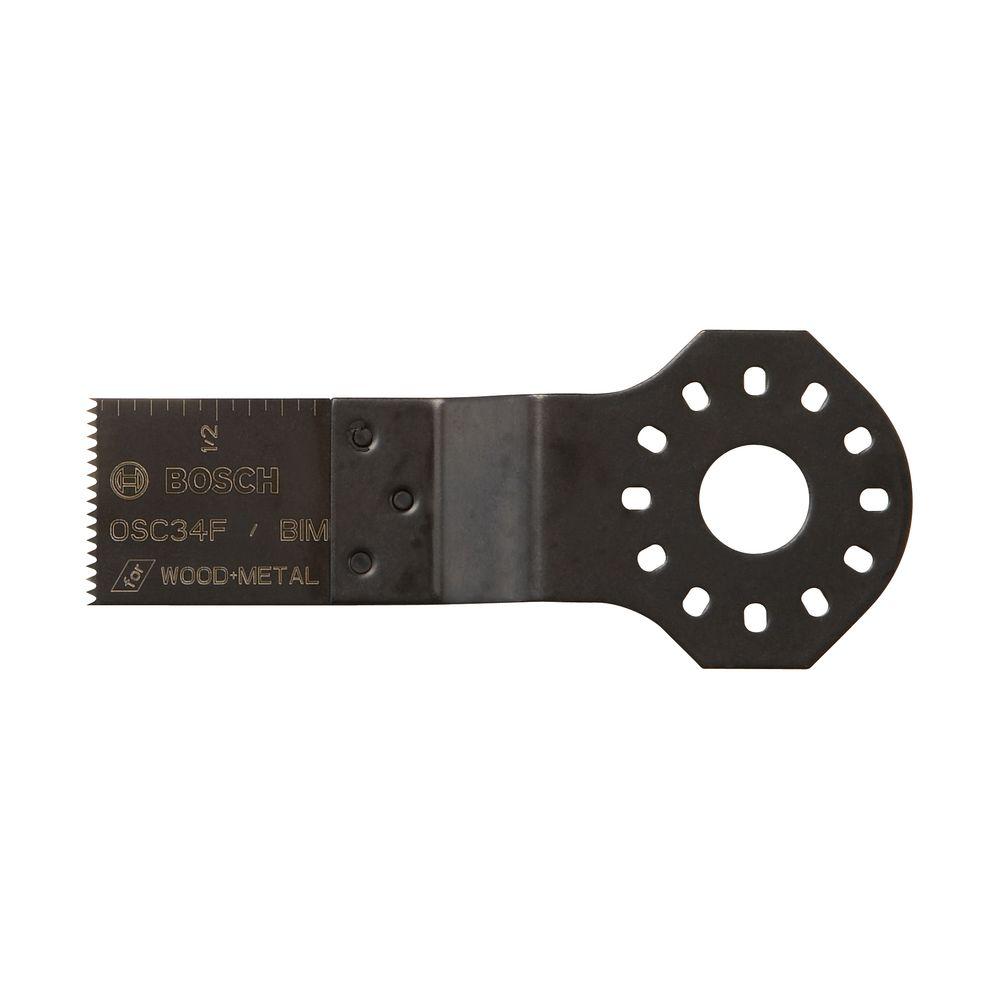 Bosch 3/4 in. BiMetal Plunge Cut Oscillating Tool Blade for Wood and MetalOSC34F The Home Depot