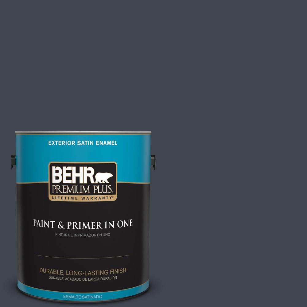 BEHR Premium Plus 1 gal. PPU2523 Winter Way Satin Enamel Exterior Paint934001 The Home Depot