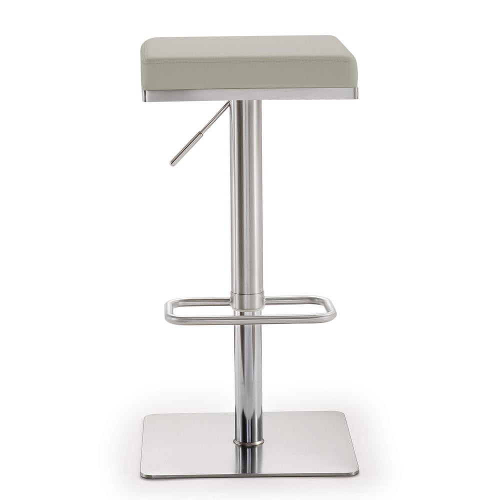 Tov Furniture Bari Light Grey Steel Adjule Barstool K3656 Tov Furniture Bari Light Grey Steel Adjule Barstool