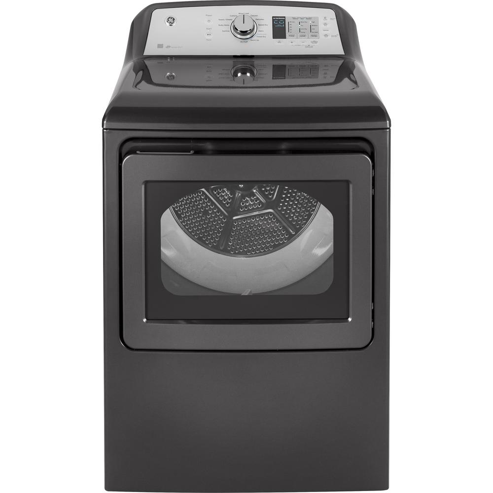 GE 7.4 cu. ft. 240-Volt Diamond Gray Electric Vented Dryer, ENERGY STAR