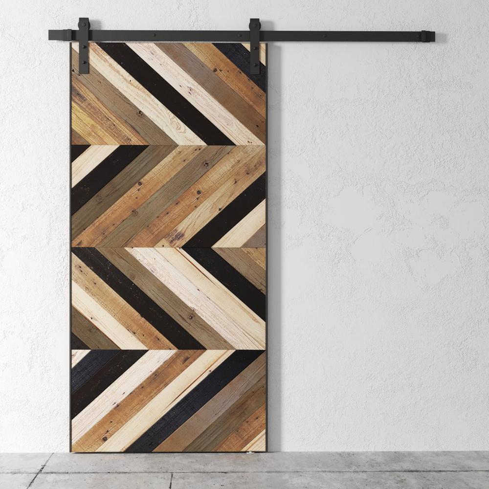 Urban Woodcraft 40 In X 83 In Bromma Reclaimed Stained Wood Barn