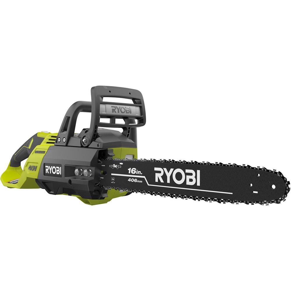 Ryobi 40V Brushless 16 Inch Cordless Battery Chainsaw (Tool Only)