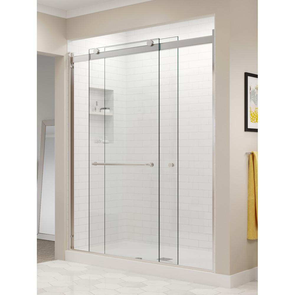 Basco Rotolo 60 In X 70 Semi Frameless Sliding Shower Door Basco Rotolo 60 In X 70 Semi Frameless Sliding Shower Door