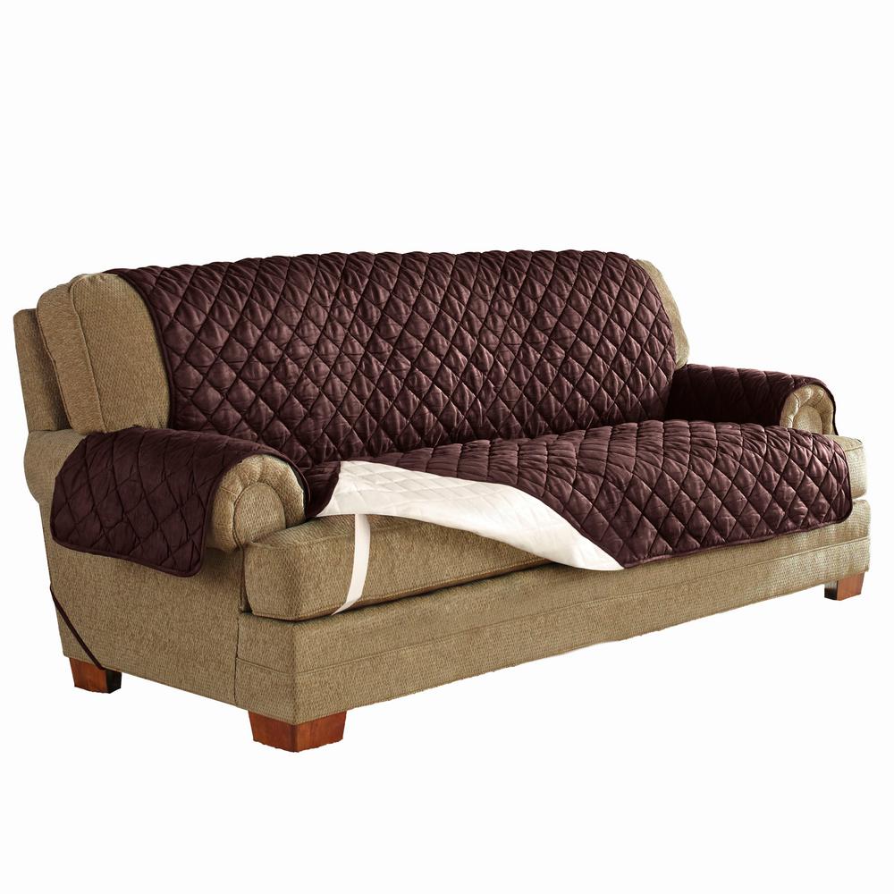 Chocolate Ultimate Waterproof Furniture Protector Treated With Neverwet Sofa