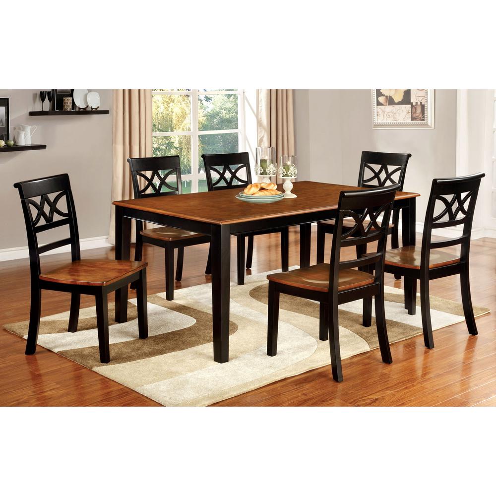 Torrington Black And Cherry Transitional Style Dining Table Torrington Black And Cherry Transitional Style Dining Table