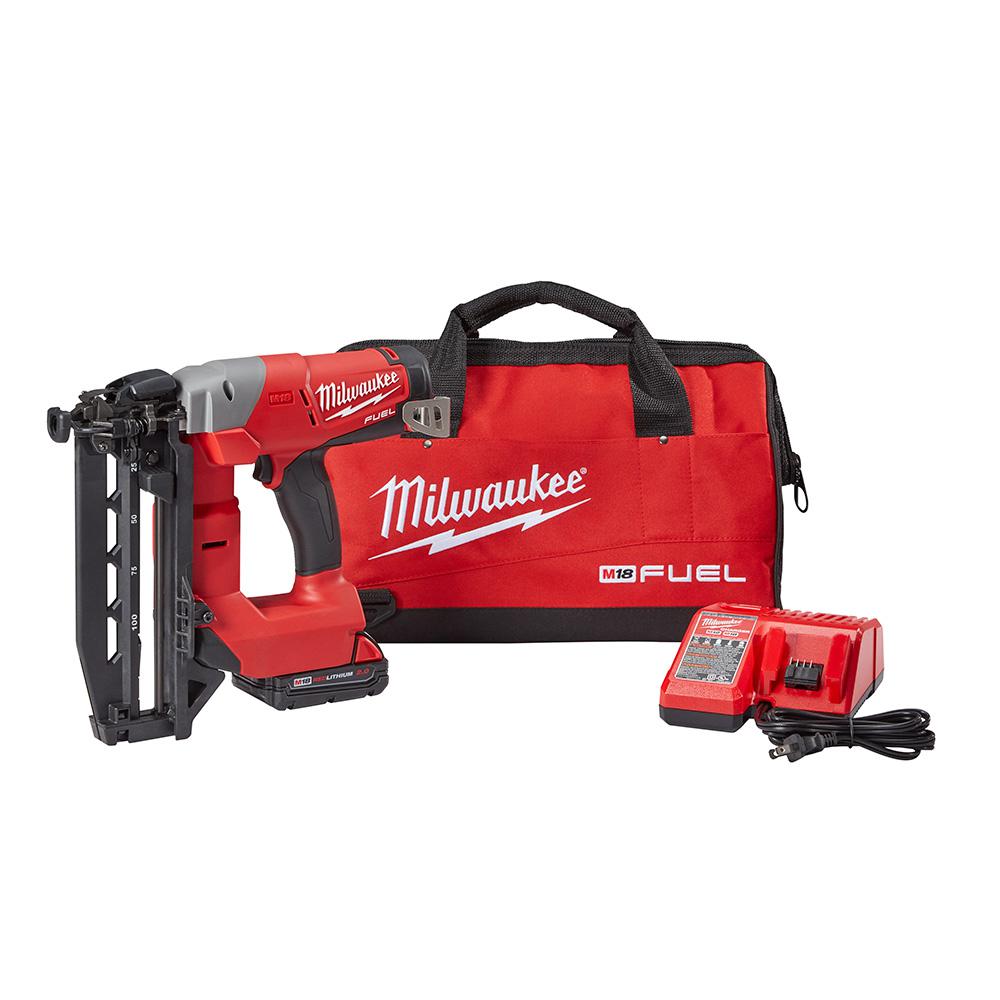 Milwaukee M18 FUEL 18-Volt Lithium-Ion Brushless Cordless 16-Gauge ...