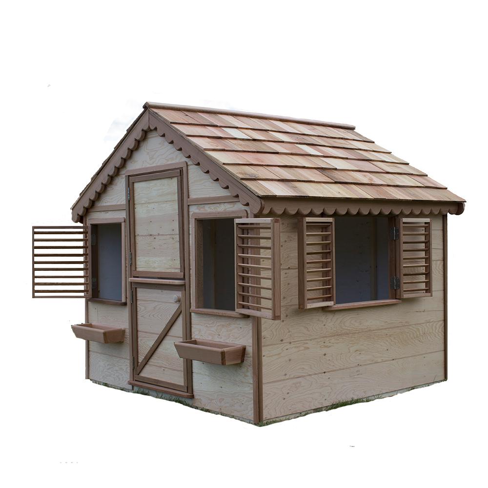 Canadian Playhouse Factory 6 ft. x 6 ft. Little Alexandra Cottage with ...