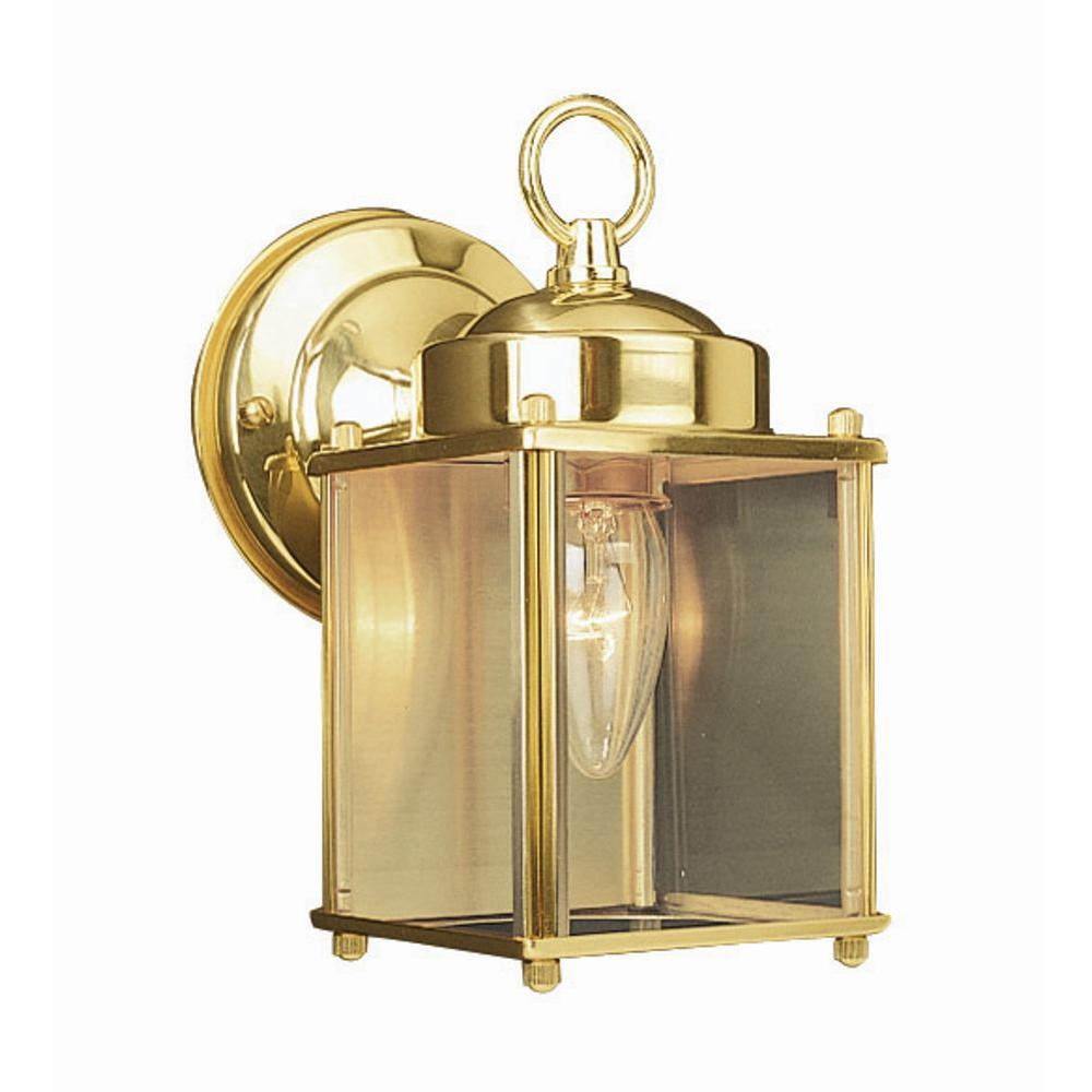 Design House Coach Polished Brass Outdoor WallMount Downlight502633