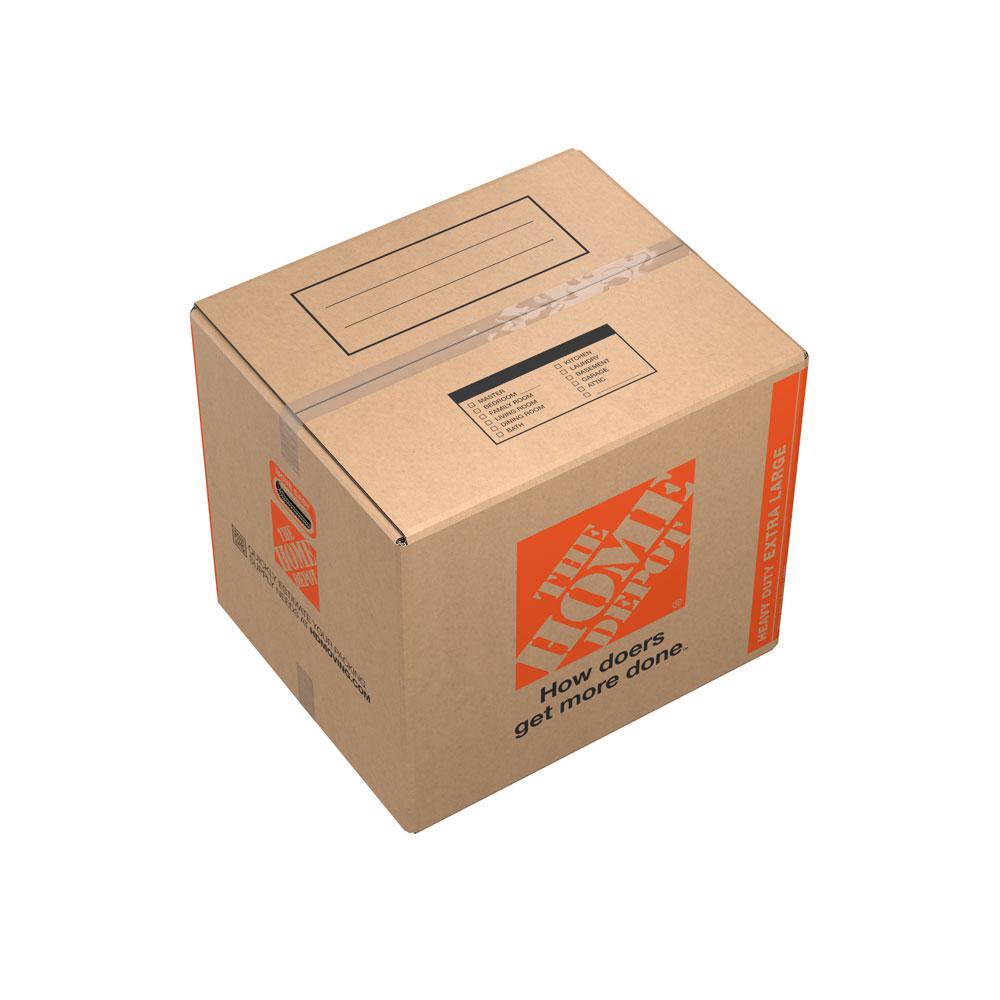 The Home Depot 24 In L X 20 In W X 21 In D Heavy Duty Extra Large   The Home Depot Moving Boxes Hdxlbox10 64 1000 