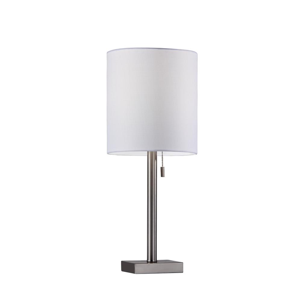 brushed metal table lamps