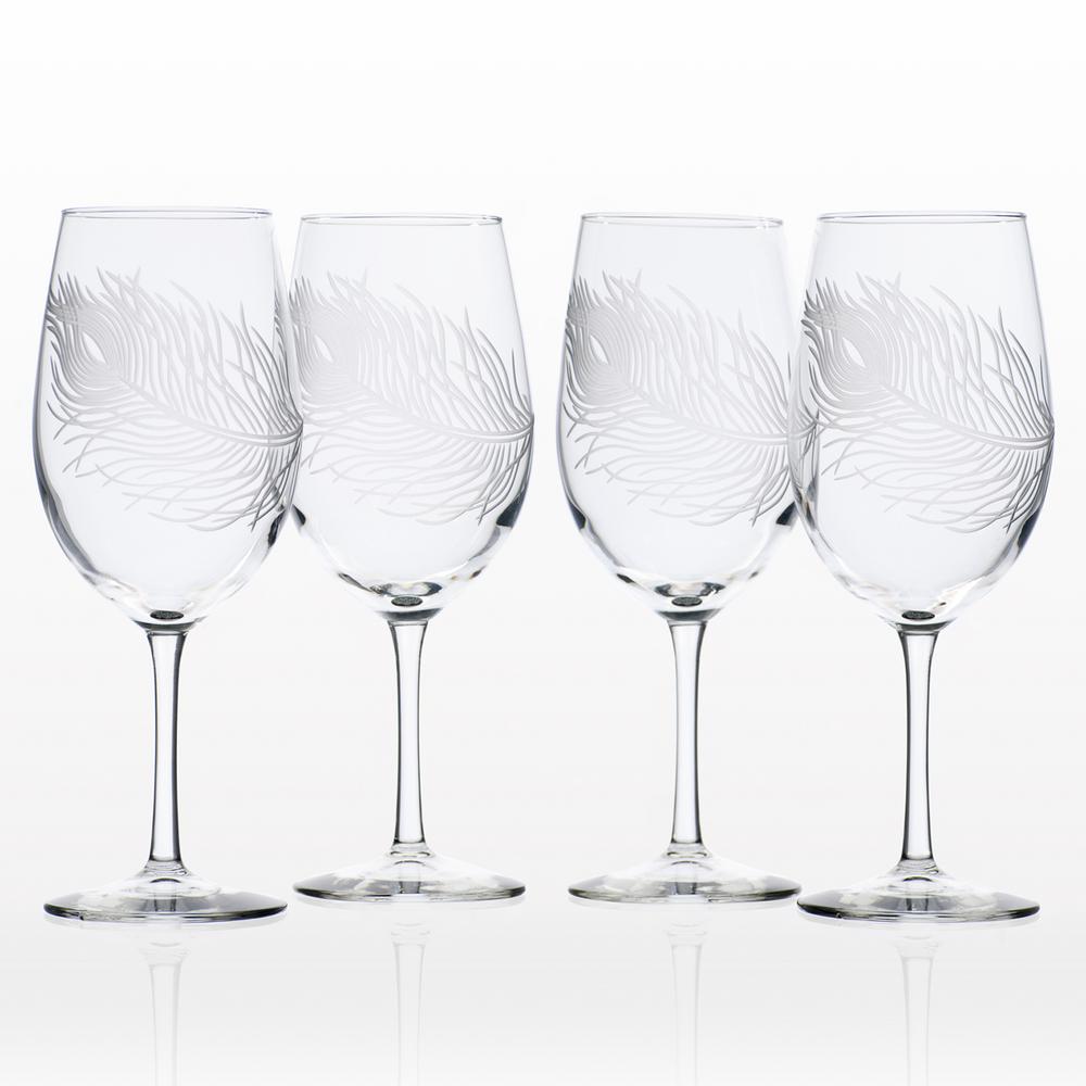 Rolf Gl Pea 18 Oz Clear Ap Wine Set Of 4 204260 S4 Rolf Gl Pea 18 Oz Clear Ap Wine