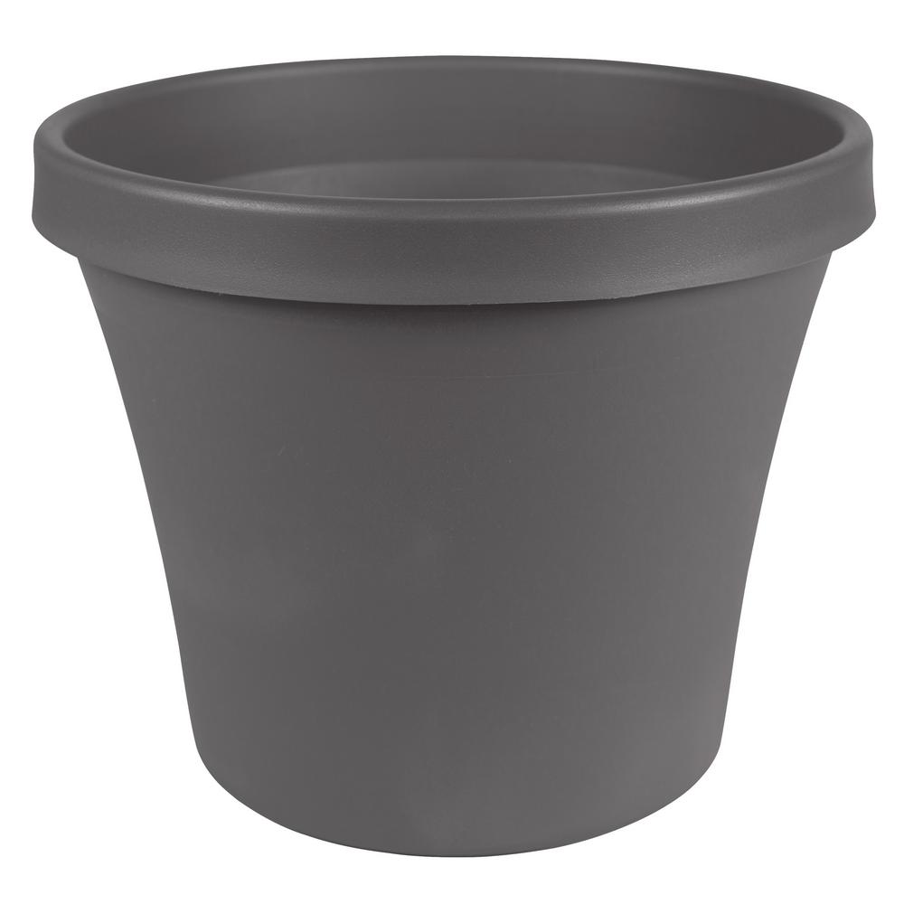 Bloem Terra 24 In. X 20.25 In. Charcoal Plastic Planter-TR24908 - The ...