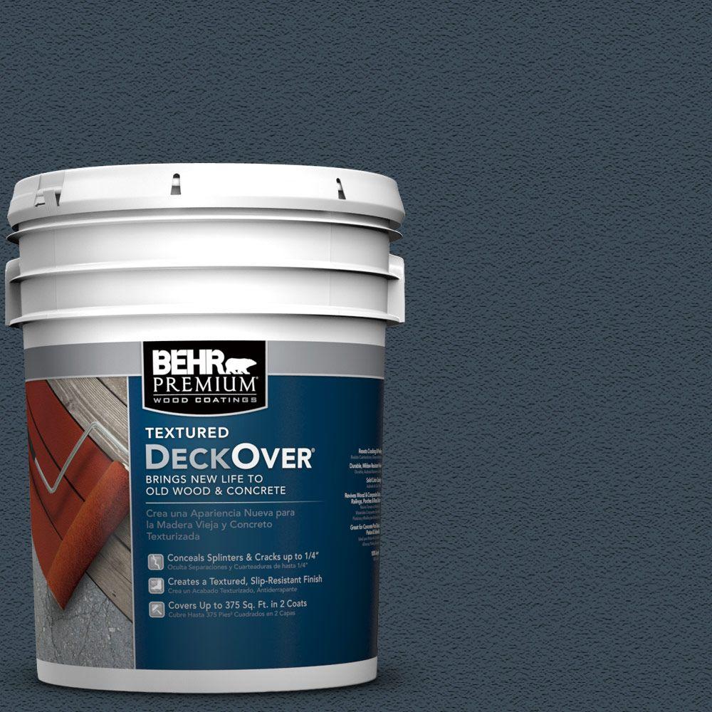 Behr Premium Textured Deckover 5 Gal Sc 101 Atlantic Behr Premium Textured Deckover 5 Gal Sc 101 Atlantic Solid Color Exterior
