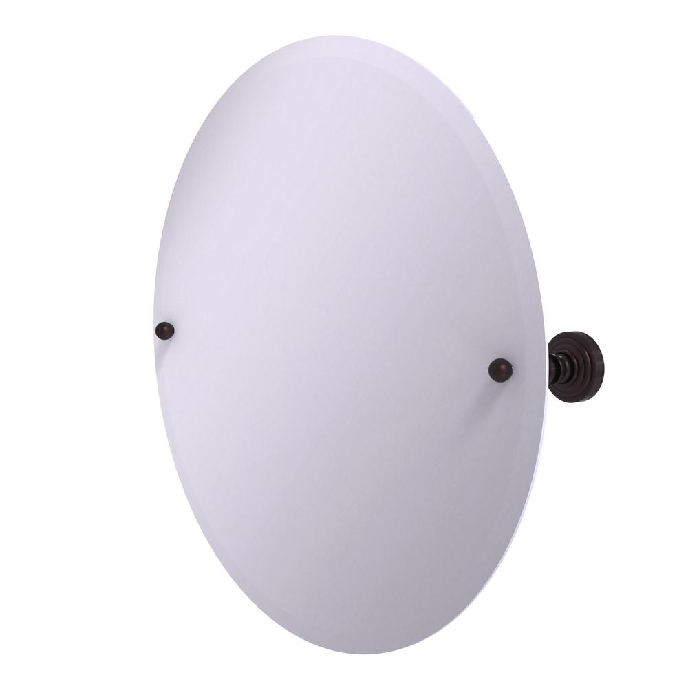 Allied Brass Frameless Round Ceiling Hung Mirror With Beveled Edge Ceiling Hung Mirror With Beveled Edge