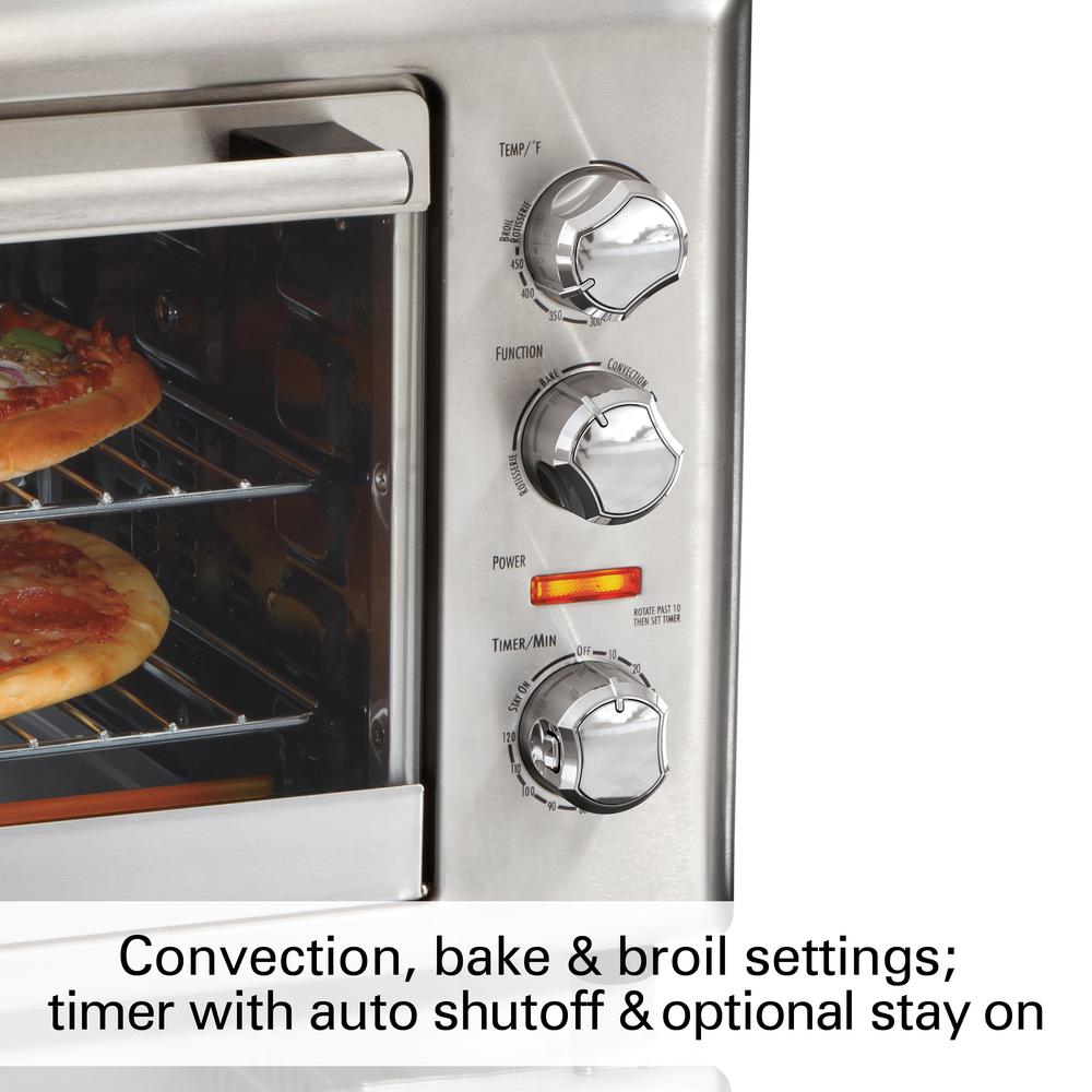 Hamilton Beach Countertop Stainless Steel Toaster Oven With
