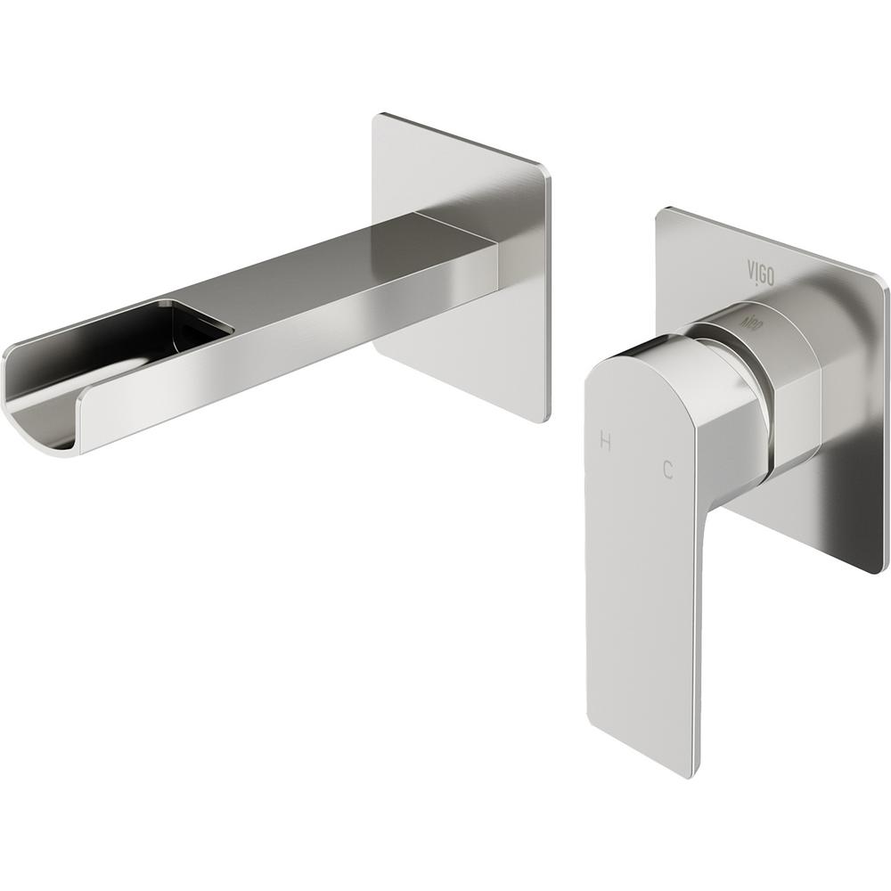 VIGO Atticus Single-Handle Wall Mount Bathroom Faucet in ...