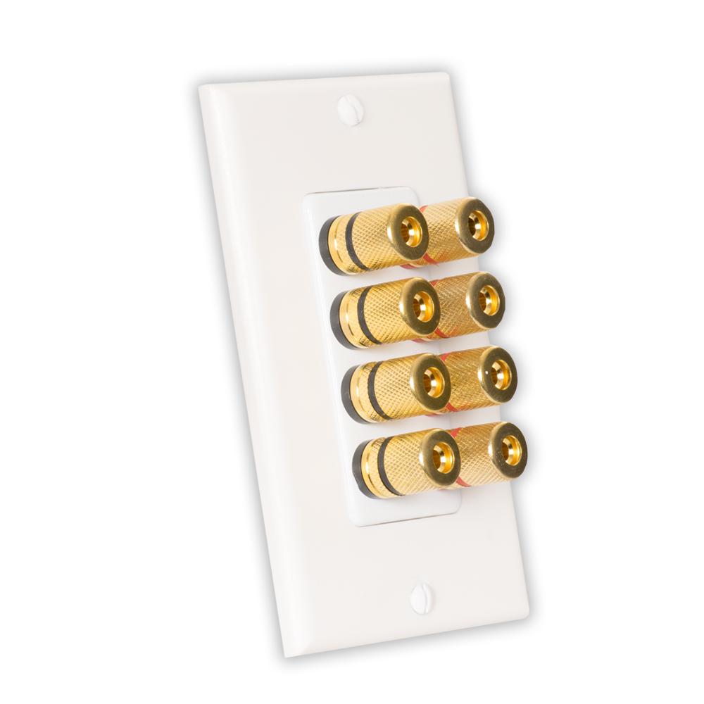 Theater Solutions by Goldwood Home Theater Speaker Wire Wall Plate Theater Solutions by Goldwood Home Theater Speaker Wire Wall Plate