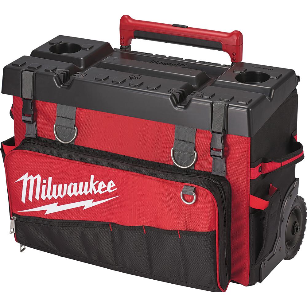 24 in. Milwaukee Polyester Heavy Duty Storage Organizer Hardtop Rolling