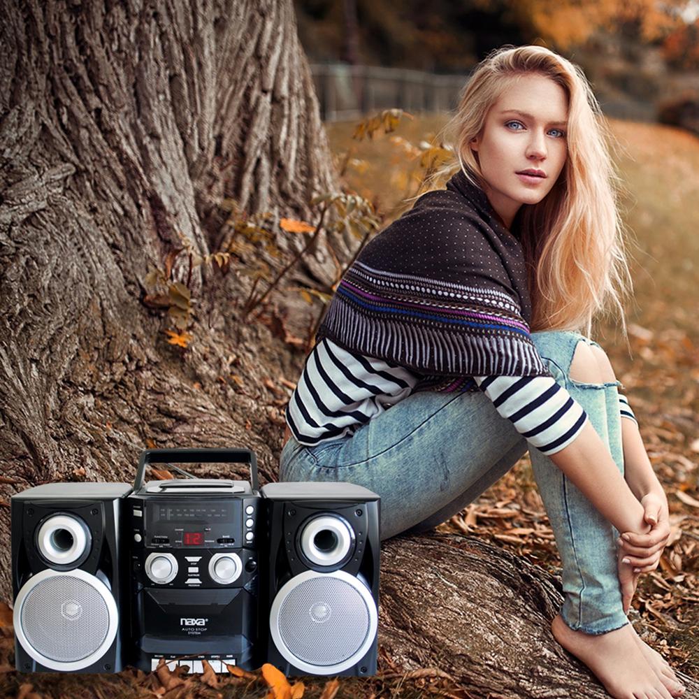 portable stereo with detachable speakers