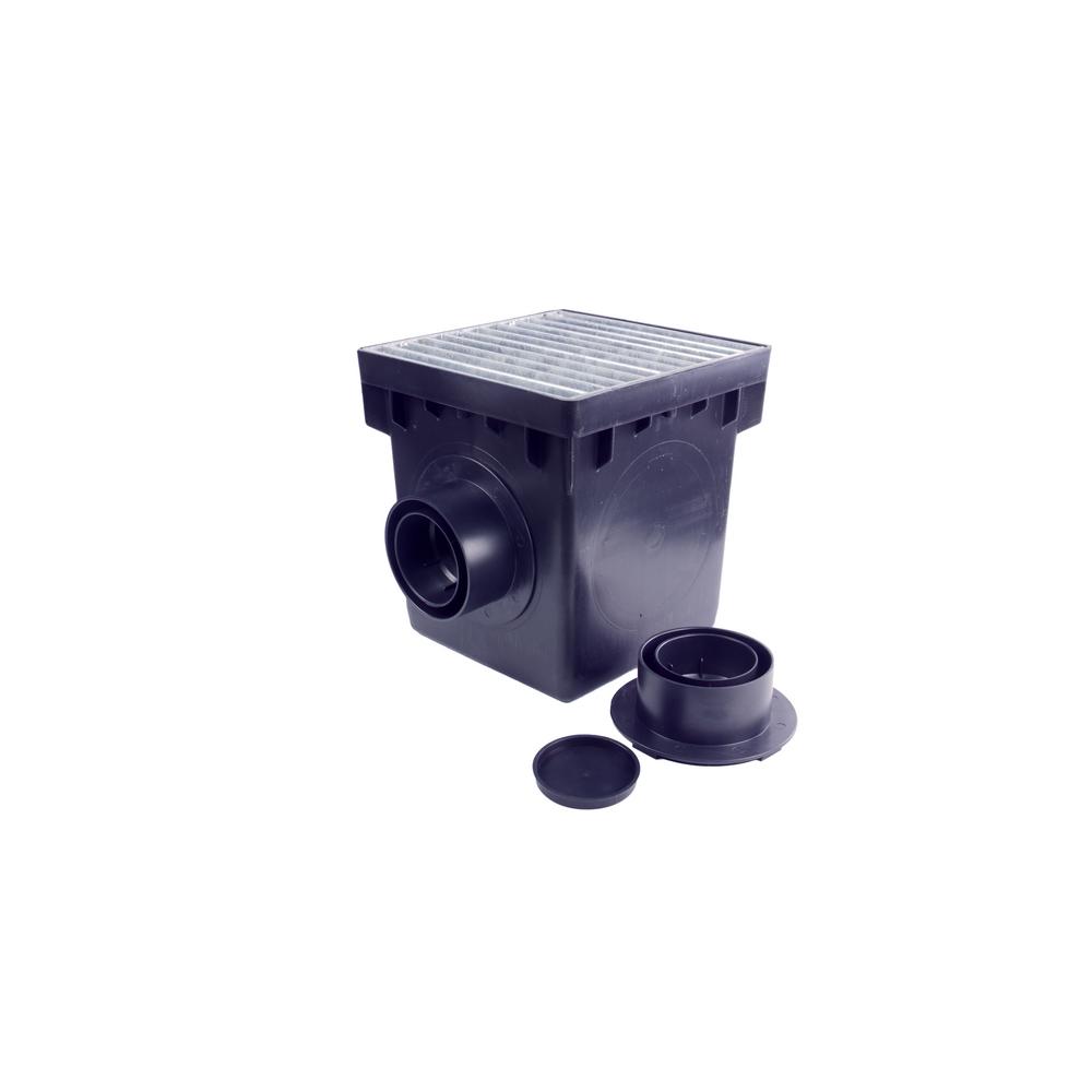 NDS 12 in. Polypropylene and Galvanized Steel Locking Square Catch