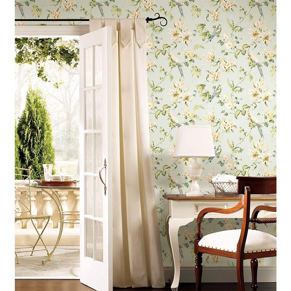 York Wallcoverings Tropical Floral Wallpaper JG0752 - The Home Depot