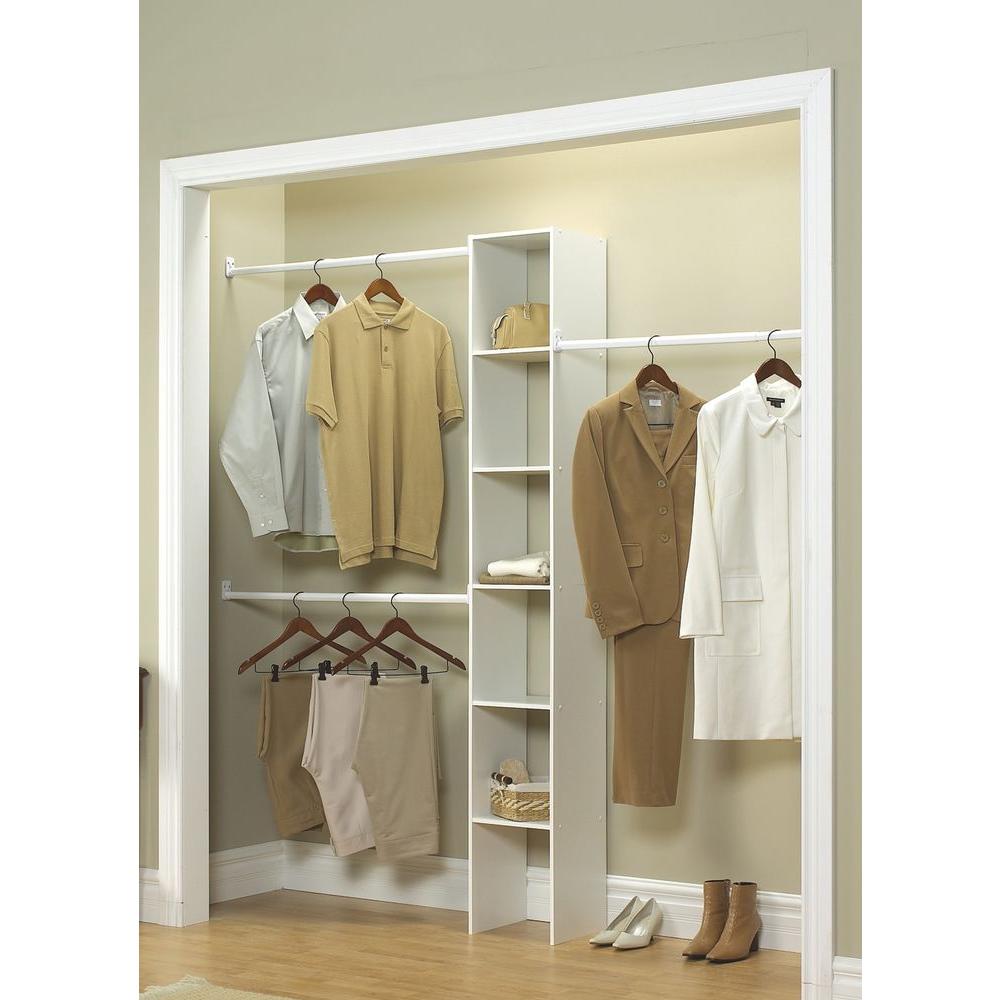 ClosetMaid Selectives 16 in. White Custom Closet Organizer-7032 - The