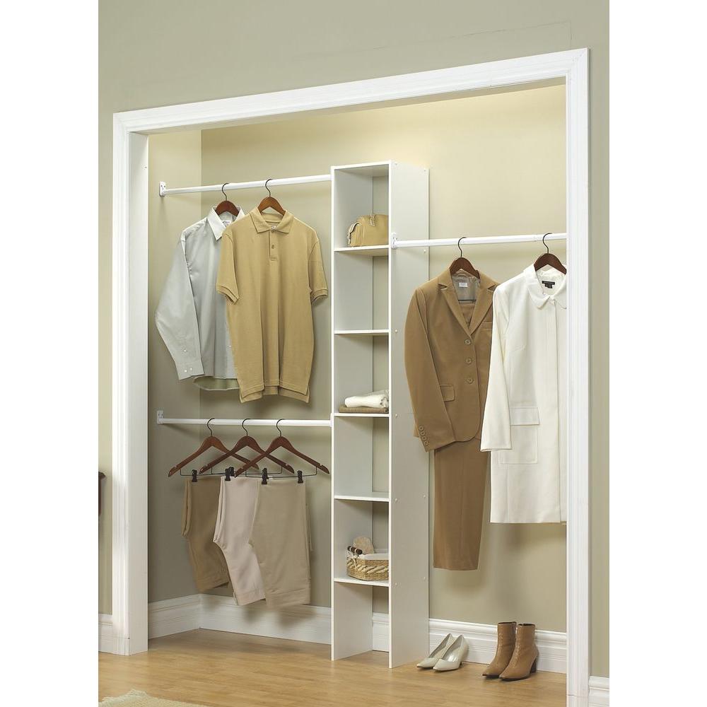 Wood Closet Systems The Home Depot 11 5 In