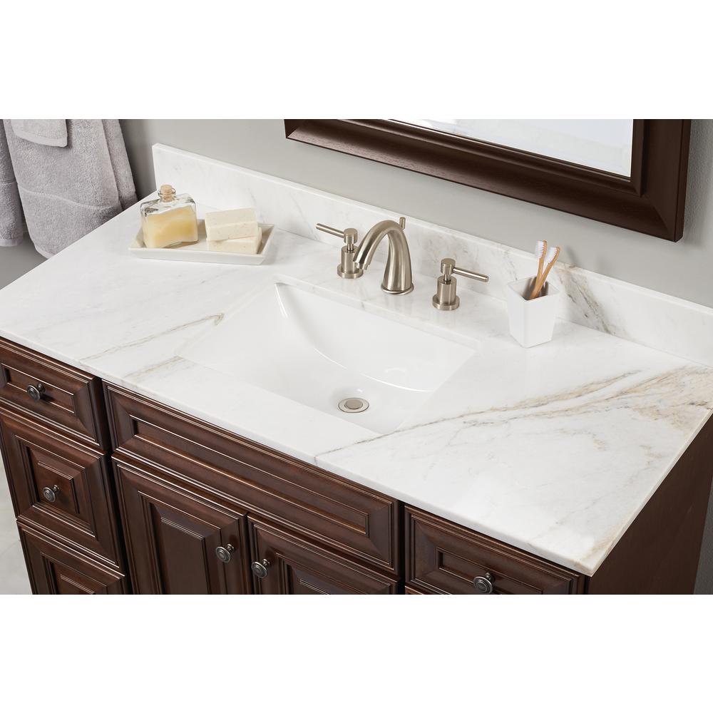 Msi 49 In W Marble Vanity Top In Arabescato Venato Araven4922 2cm