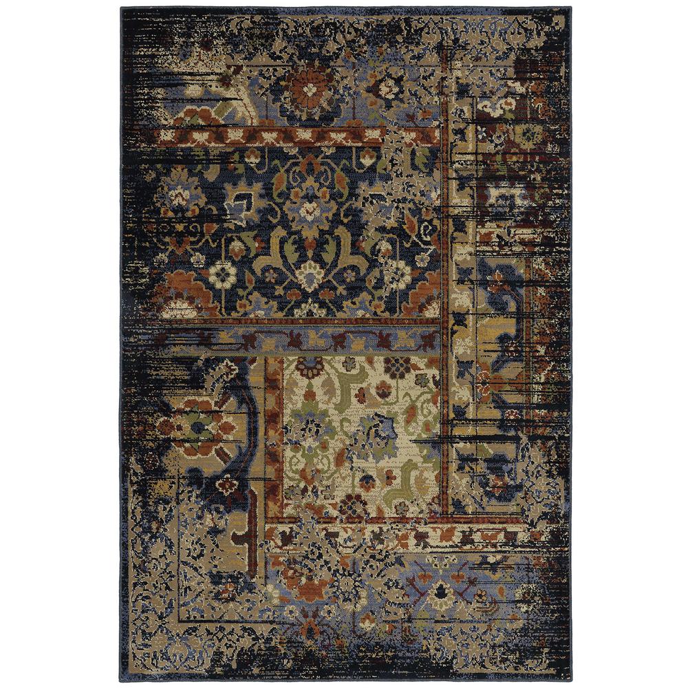 Mohawk Home Tobey Blue Slate 8 ft. x 11 ft. Area Rug532598 The Home