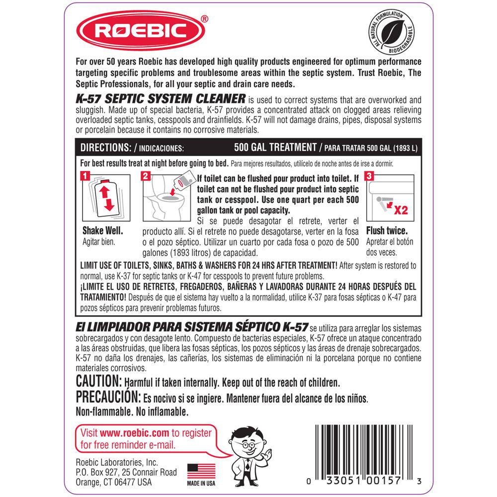 Roebic 64 Oz Roebic Septic System Cleaner K 57 H 3 The Home Depot - roblox spray paint codes inappropriate 2019