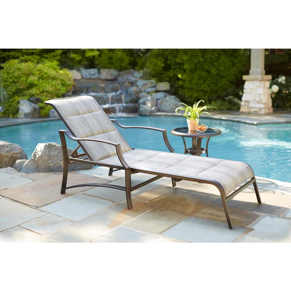 Hampton Bay Statesville Padded Sling Patio Lounge Swivel Chairs 2