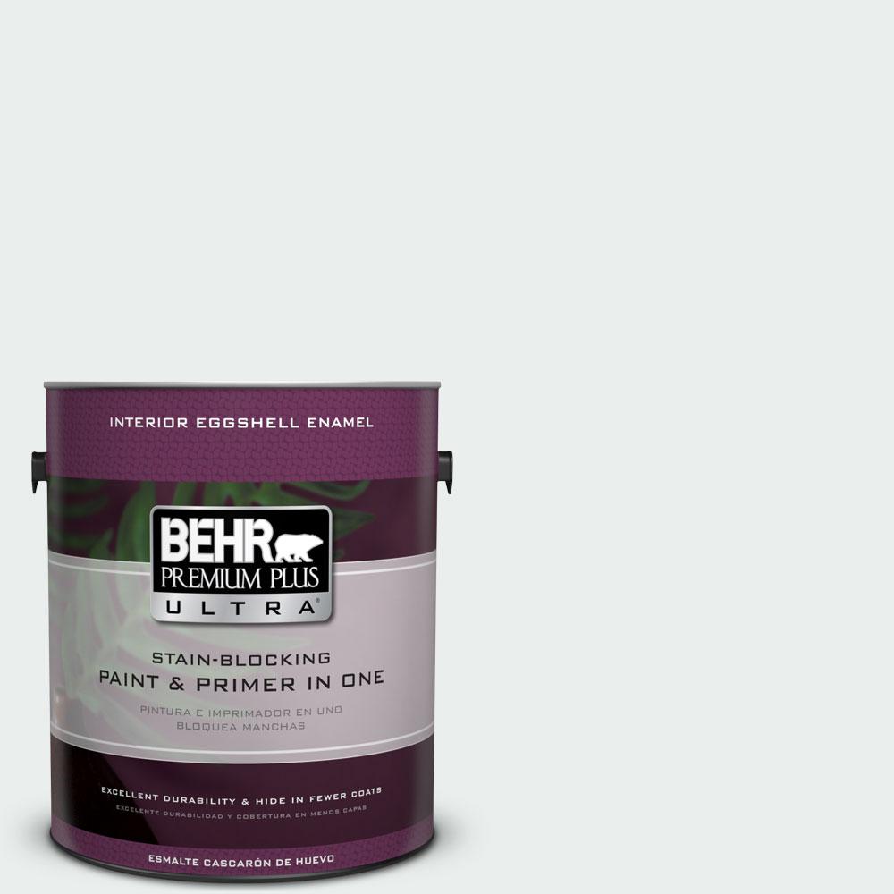 BEHR Premium Plus Ultra 1gal. WD500 Cascade White Eggshell Enamel