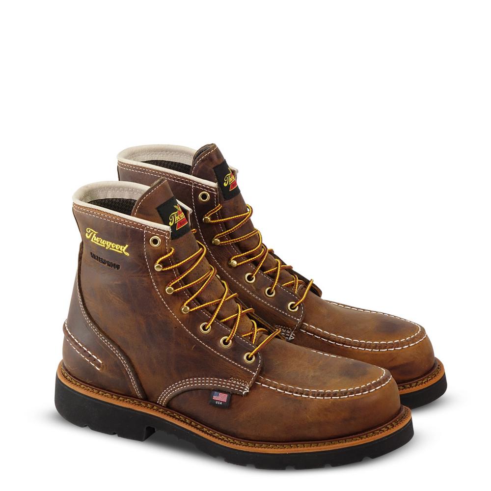 mens steel toe leather boots