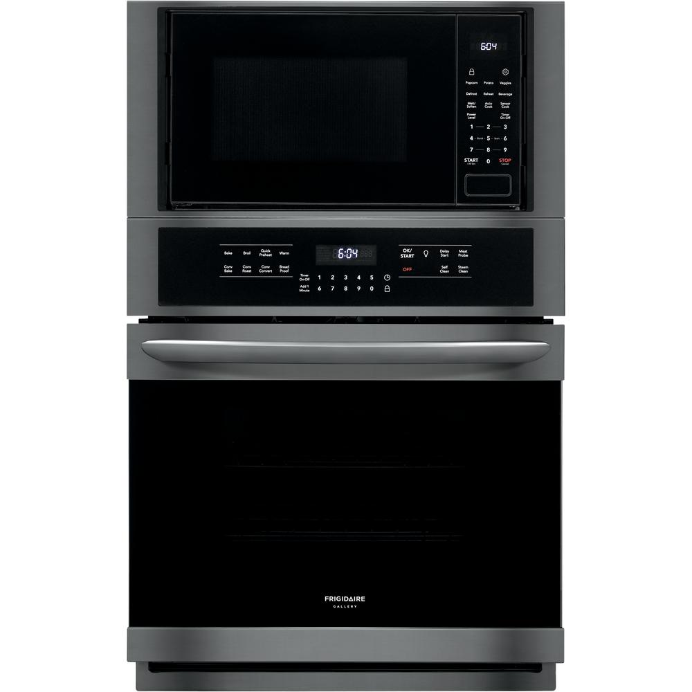 Frigidaire Gallery 27 in. Electric True Convection Wall Oven with BuiltIn Microwave in Black