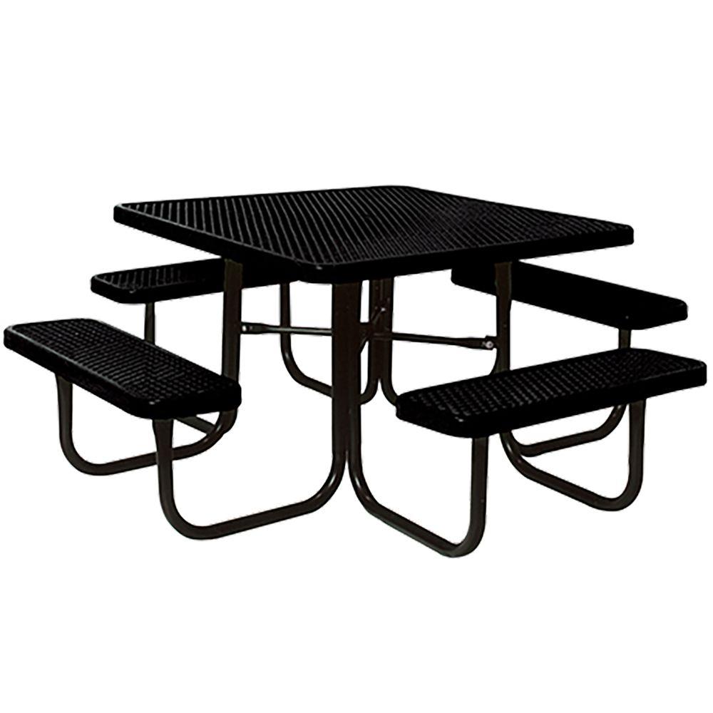 Portable Black Diamond Commercial Park Square Picnic Table