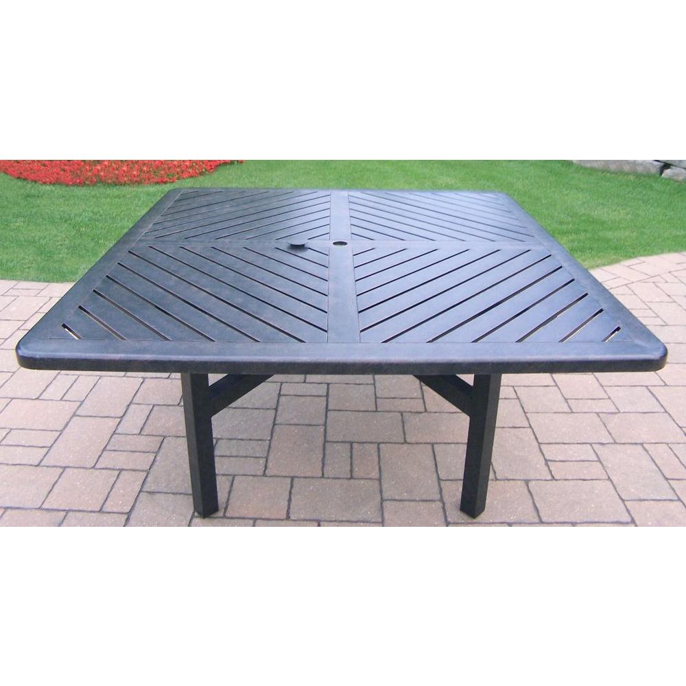 Cast Aluminum Square Patio Dining Tables The Cast Aluminum Square Patio Dining