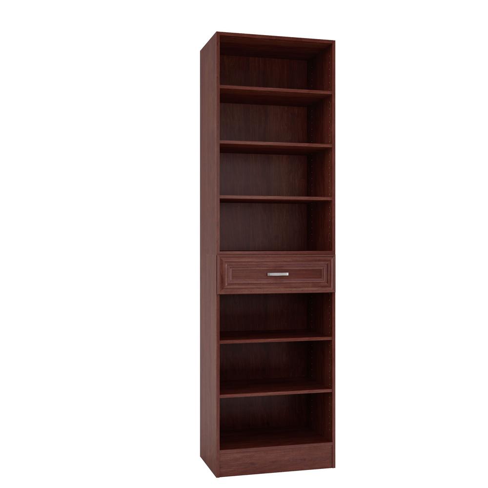 Home Decorators Collection 15 in. D x 24 in. W x 84 in. H Sienna Cherry ...