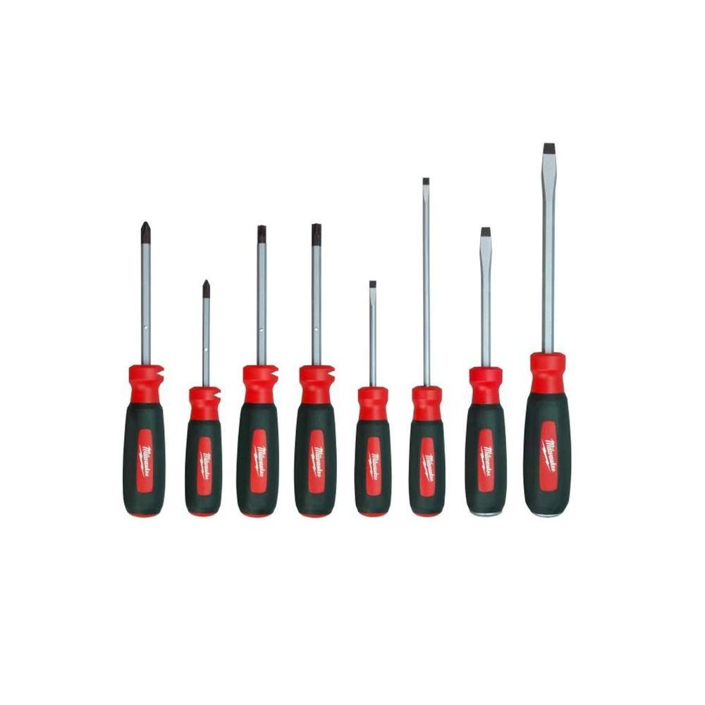 Milwaukee Screwdriver Set (8Piece)48222008 The Home Depot