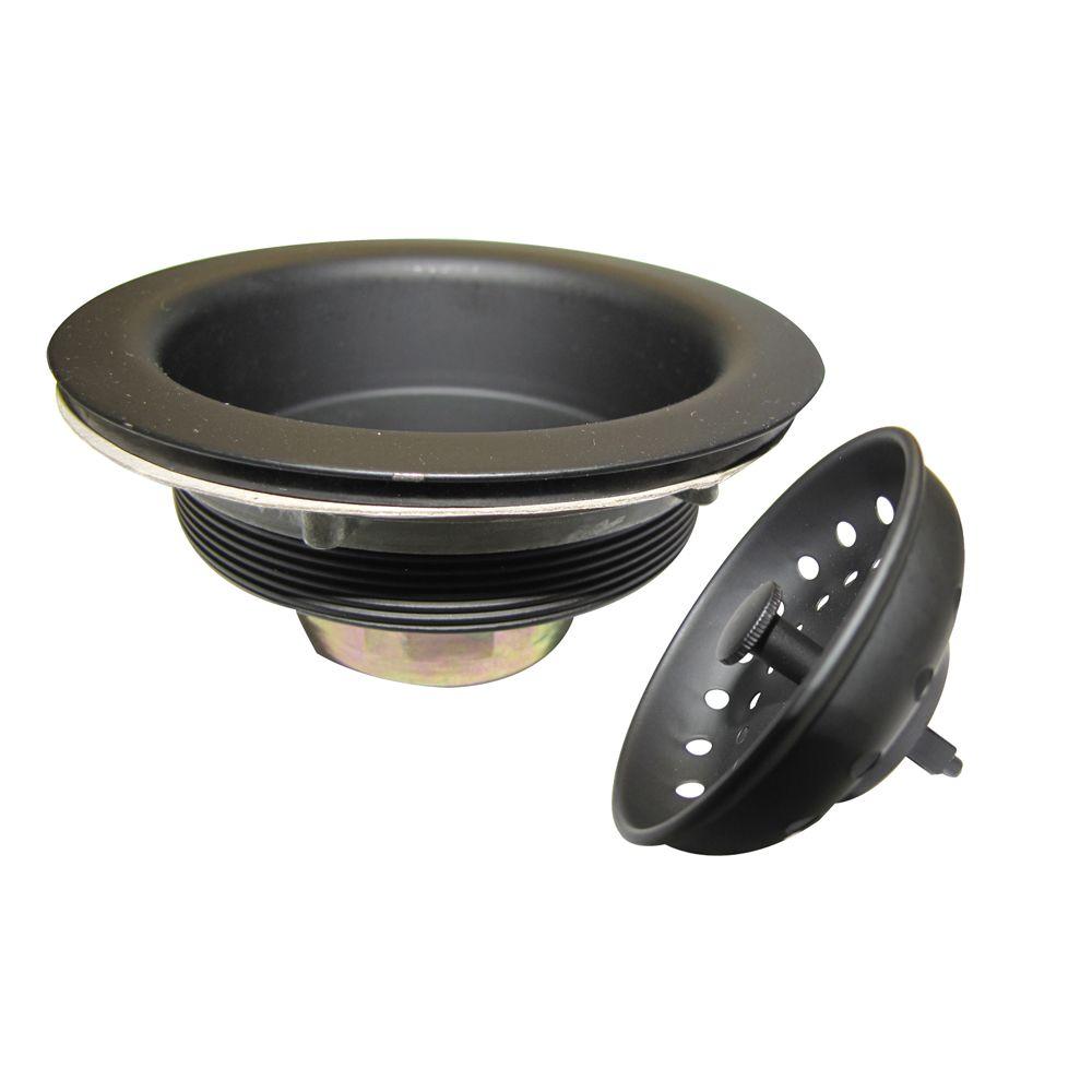 Keeney Manufacturing Company 41/2 in. Kitchen Strainer in Solid BlackK5414BLK The Home Depot