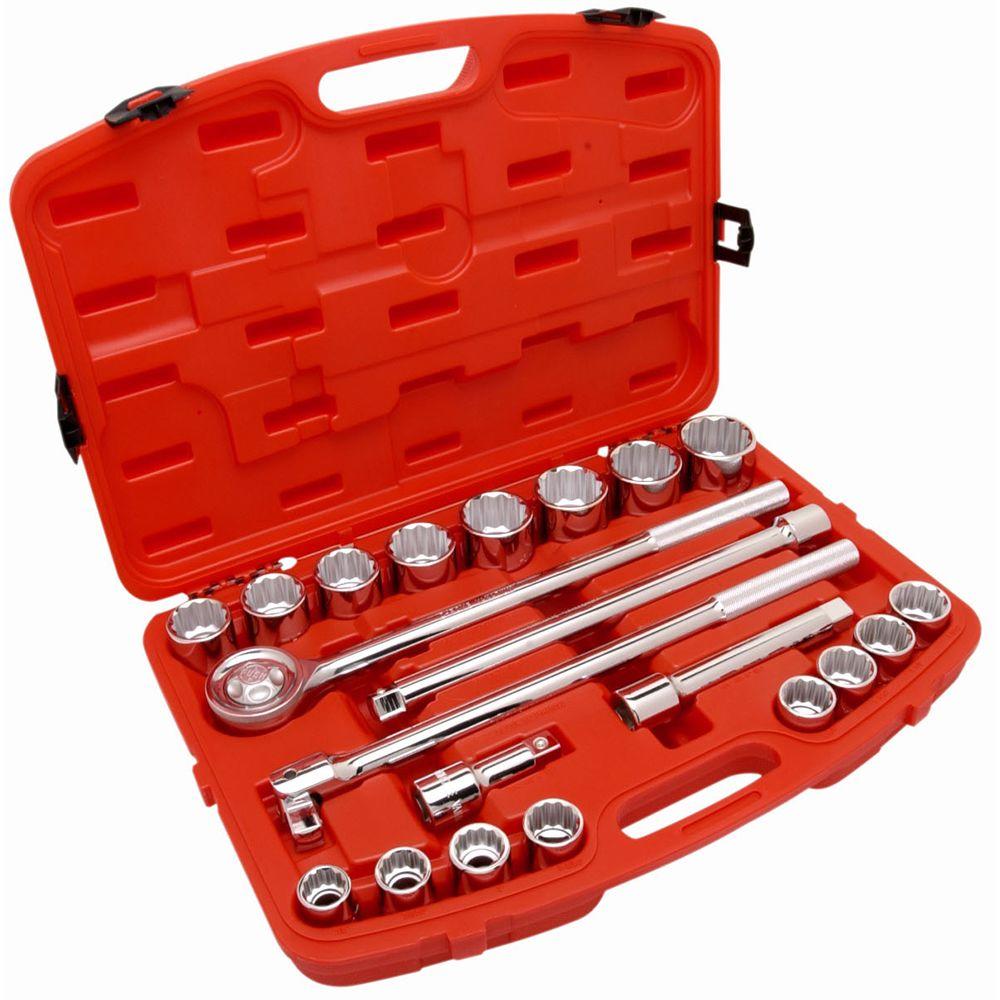 Crescent 3/4 in. Drive Metric Socket Set (21Piece)CTK21ME The Home