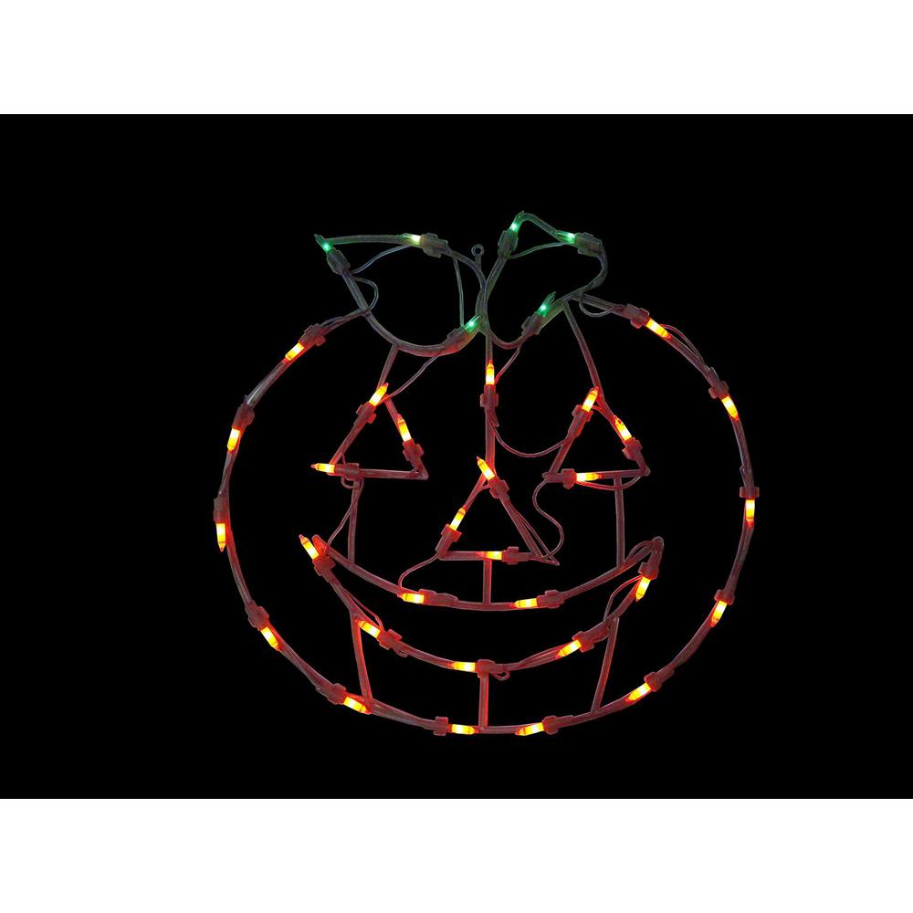14 In Lighted Jack O Lantern Halloween Double Sided Window