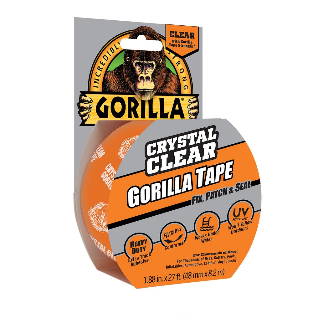 Gorilla Tape 188 In X 9 Yds Clear Repair Tape 60270 The Home