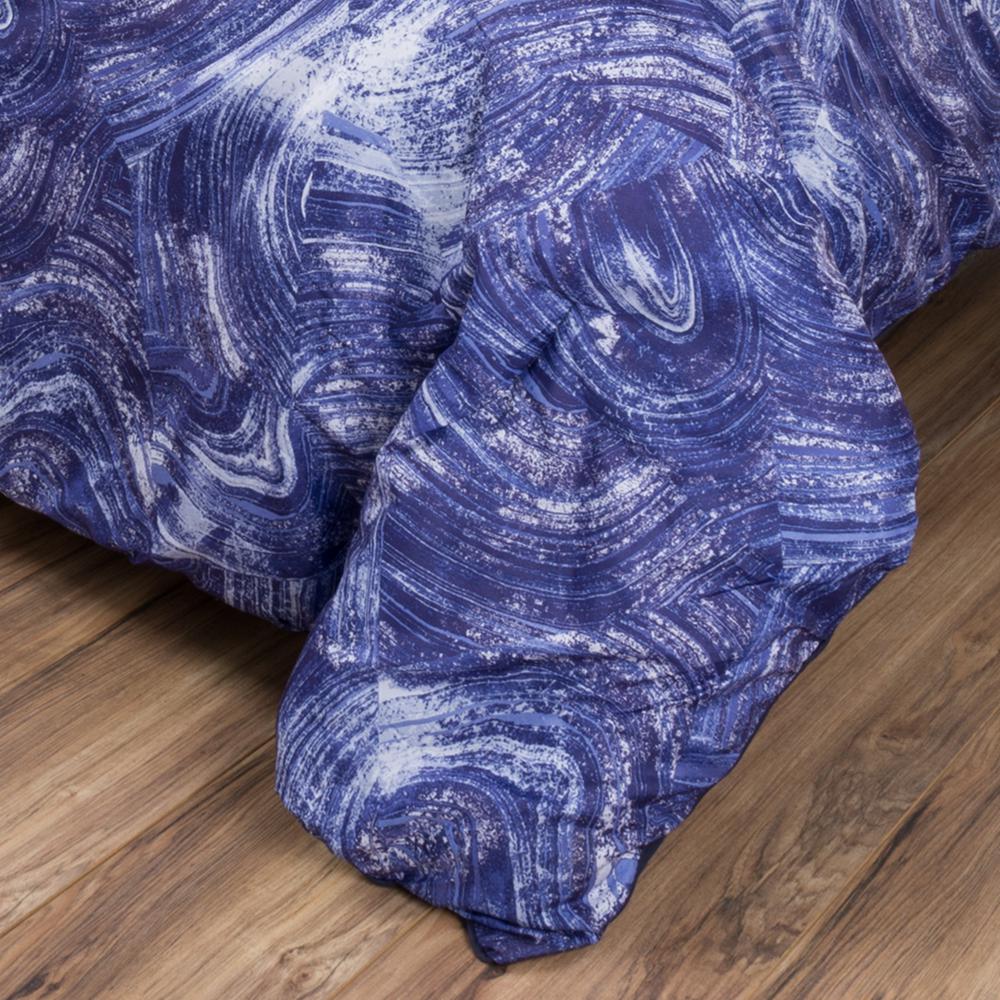 Lavish Home 5 Piece Blue Violet Swirls Queen Comforter Set 66 Hdd