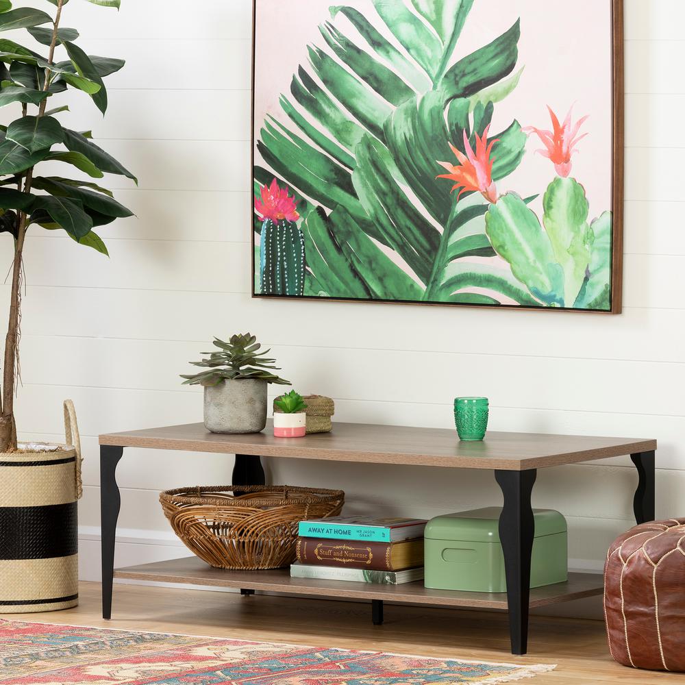 South S Baleti Antique Oak Coffee And End Table 11843 The Home Baleti Antique Oak Coffee And End Table