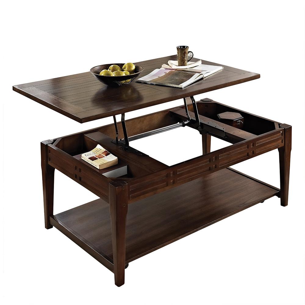 Cherry Lift Top Coffee Table - Shop Copper Grove Vallee Mocha Cherry Lift-top Coffee ... - The room that will have the table can also affect the choice of material.