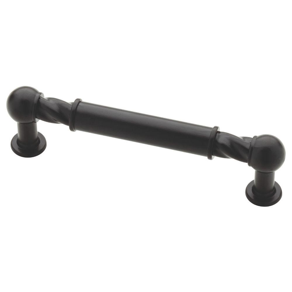 Liberty Sisial 3-3/4 in. (96mm) Flat Black Drawer Pull-P22999-FB-CP  The Home Depot